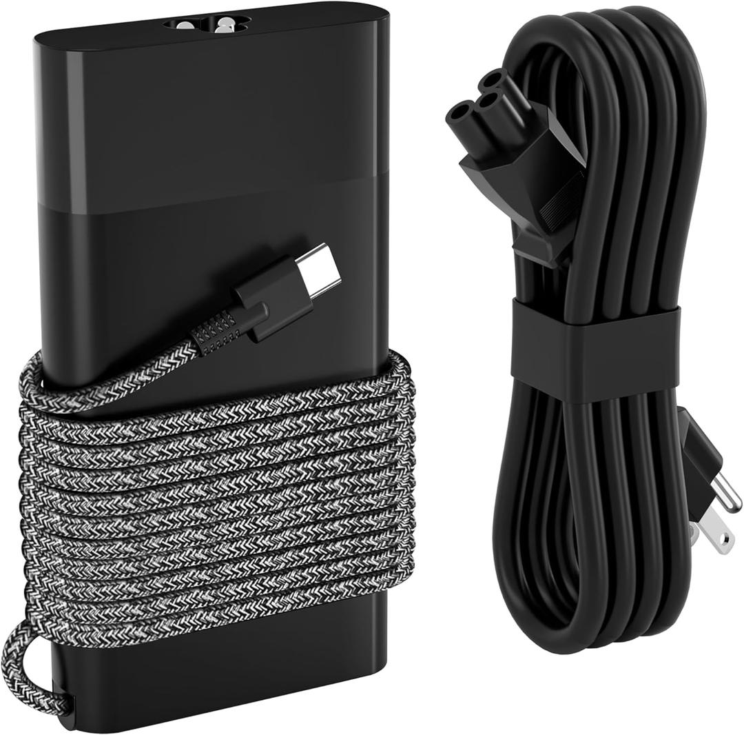 New Slim 65W USB C Laptop Charger,Compatible with HP Spectre X360, Envy X360,Elitebook,Chromebook,Elite x2,Zbook,ProBook Omnibook Travel Type C AC Adapter Power Cord Supply