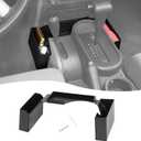 Gear Shift Organizer Center Console Hanging Box Gear Shifter Storage Tray Compatible with Jeep Wrangler JK JKU 2007-2010, Interior Accessories, Black