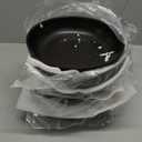 Bruntmor Ceramic Bowls, For Salad, Soup, Pasta Bowl Set Of 6 Serving Plates. 24 Oz Porcelain Baking Skillet With Handles. Safe For Oven, Microwave, Dishwasher. Serving Dish. Matte Black