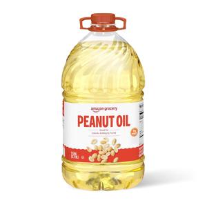 Amazon Grocery, Peanut Oil, 128 Fl Oz (EXP 08/14/26)