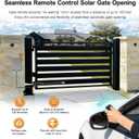 C01-L Smart Automatic Gate Opener Kit, App Compatible Single Swing Gate Opener-Up to 14ft Long or 440lb, Electric Gate Opener for Driveway Single Swing Gate with Long-Range Gate Remote and More