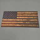 CornholeGamesUSA Premium Wood Wall Art Decor - PATRIOTIC Flag - 24x48, All-Weather Rustic American Flag Ready to Hang Indoor Outdoor Wall Art
