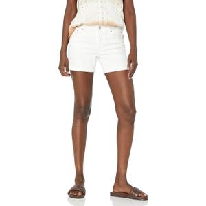 Levi's Women's Mid Length Shorts (25, Chalk White)
