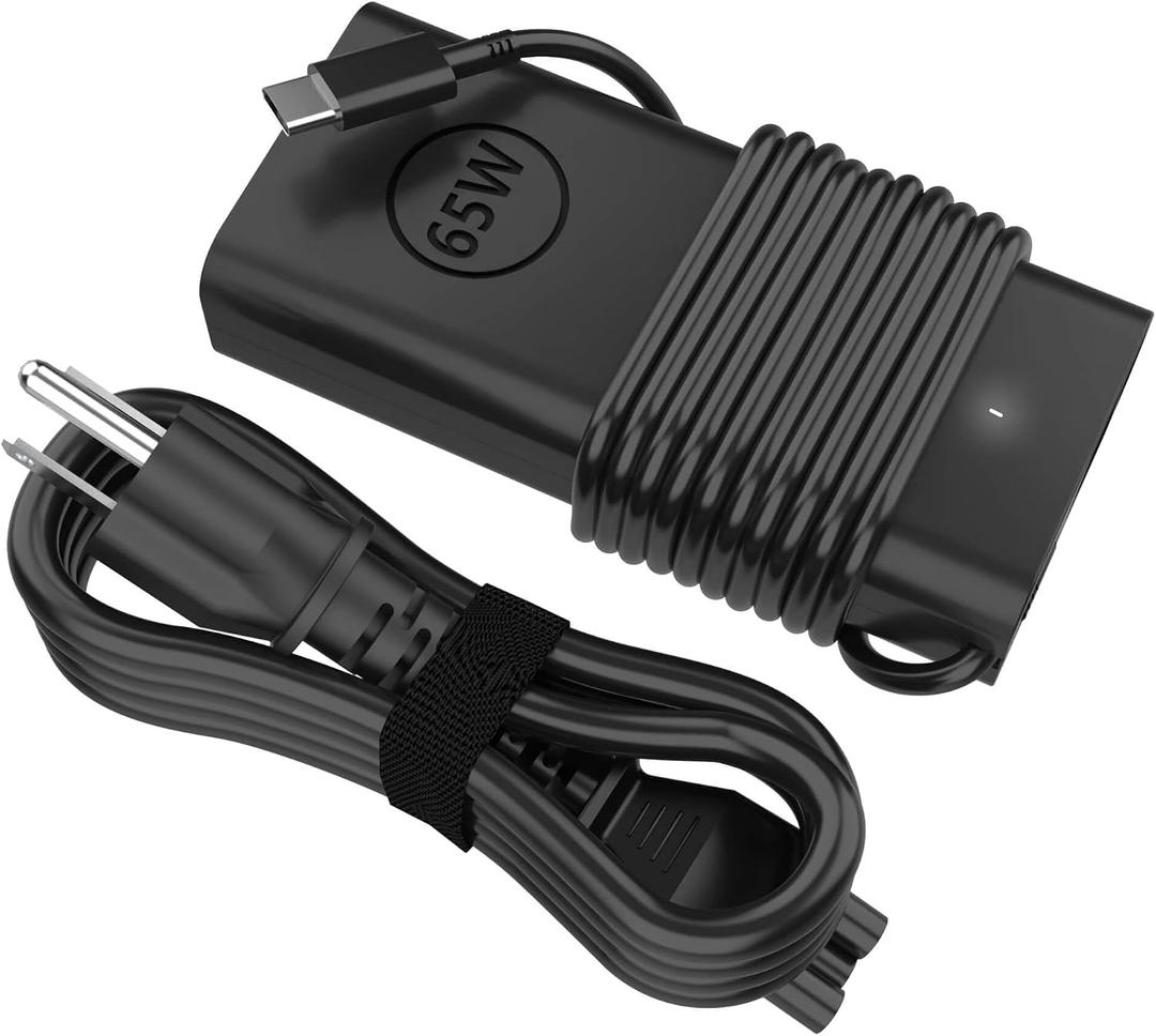 60W 65W USB-C AC Adapter fits for Dell Laptop Charger USB C, for Dell Pro 13 14 16 Plus/Inspiron 14 16/ Latitude 5420 5520 5540 7420 5550 5450/ XPS 13/ Chromebook Computer Type C Power Cord