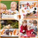 20Pcs Mini Resin Squirrel Figurines Miniature Squirrel Figures Tiny Fall Resin Squirrels Fairy Garden Accessories for Outdoor Landscape Garden Lawn Pot DIY Cake Decor