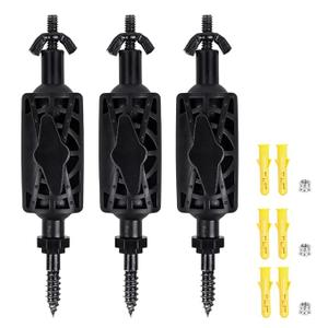 WILDGAMEPLUS Metal Mount Base for CCTV IP Cameras 1/4 inch Fast Tree Mount Bracket Trail Camera Solar Panel Night Vision Wall Holder Mounting WG-3CS07