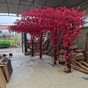 Large Pink Artificial Bougainvillea Tree Artificial Tree for Landscape and Venue Decoration - Indoor Outdoor Use (2.5x2m)