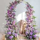 Fomcet 7.2x4FT Metal Arch Backdrop Stand Gold Wedding Arched Frame for Ceremony Birthday Party Graduation Bridal Baby Shower Anniversary Background Decoration
