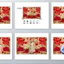 YYNXSY Rustic Wood Valentine's Day Backdrop Brown Wood Light Bulbs Red Love Hearts Galentine's Day Photography Background Wedding Decorations Happy Valentine's Day Photobooth 8X6FT YY-5015