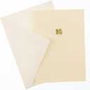 Graphique Shamrock La Petite Presse Boxed Notecards, 10 Embellished Gold Foil Blank Cards with Matching Envelopes and Storage Box, 3.25" x 4.75"