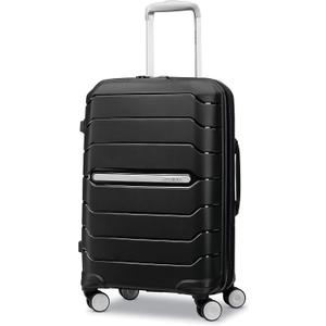 Samsonite Freeform Hardside Carry-On Luggage with Spinner Wheels - Hardshell Suitcase - TSA, Airline-Approved - Expandable Hard Shell, Smooth Rolling Wheels for Lightweight Travel Black