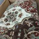 Superior Indoor Area Rug, Floor Decor, For Kids, Pets, Bedroom, Entryway, Hallway, Office, Living Room, Dining, Plush Carpet Cover, Traditional Floral Classic, Palmyra Collection, 12' x 15', Chocolate