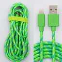 Braided Green and Blue Charging Cable

Lightning 
