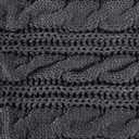 Aonal Womens Winter Scarf Cold Weather Thick Warm Cable Knit Wraps Chunky Large Soft Long Scarves (Dark Grey)