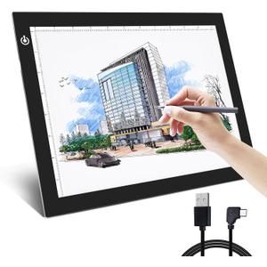 NXENTC A4 Tracing Light Pad, Ultra-Thin Tracing Light Box USB Power Artcraft Tracing Light Table for Artists, Drawing, Sketching, Animation