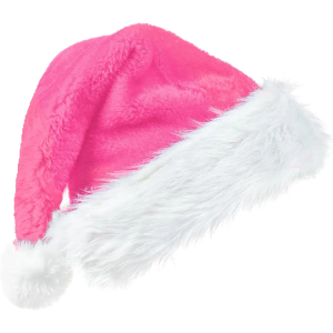 Christmas Santa Hat for Adults, Velvet Santa Hats Plush Christmas Hat for Xmas New Year Party Decorations and Supplies