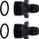 EVIL ENERGY 6AN Male Flare to M22 x 1.5mm Male Metric Fitting Adapter Aluminium Alloy 2PCS