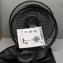 Lasko Oscillating Cyclone Pedestal Fan, Adjustable Height, Timer, Remote Control, 3 Speeds, for Bedroom, Living Room, Home Office, 18", Black, 1843