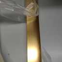 5 Pack Finger Pulls for Cabinets, Streamlined Long Concealed Handle for Home Kitchen Door Drawer Cabinet, Mount Finger Edge Tab Gold Pull Aluminum (Golden,150mm/5.9" Overall Length)