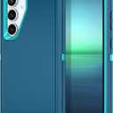 I-HONVA for Samsung Galaxy S24 FE 5G Case Shockproof Dust/Drop Proof 3-Layer Full Body Protection [Without Screen Protector] Rugged Heavy Duty Cover Case for Galaxy S24 FE 5G,Turquoise