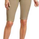 Hybrid & Company Womens Perfectly Shaping Hyper Stretch Bermuda Shorts Capri (7)