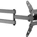 EVERVIEW Full Motion TV Monitor Wall Mount Bracket Articulating Arms Swivel Tilt Extension Rotation for Most 13-42 Inch LED LCD Flat Curved Screen Monitors & TVs, Max VESA 200x200mm up to 44lbs