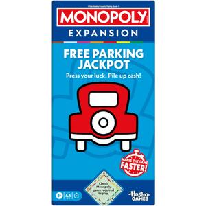 Monopoly Free Parking Jackpot Expansion | Add More Fun to Classic Monopoly Game and Play Faster | Ages 8+ | 2-6 Players | 40 Mins. | Family Board Games