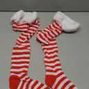 Forum Novelties Women's Christmas Thigh Highs with Fur Trim