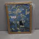 Fantasy Artists Van Gogh's Almond Blossom Funny Black Cat Canvas Wall Art, Oil Painting Posters Home Decor, Vintage Abstract Aesthetic Wall Decorations for Living Room Bedroom, 12'' x 16''