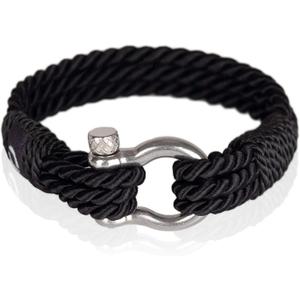 Paracord Bracelet for Men - Twisted Rope Bracelets for Men, Handmade Mens Bracelets Jewelry, Boyfriend Gifts Birthday, Pulseras Para Hombres, Men's Bracelet Gifts for Son (8.5, Black)