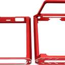 ShareGoo Metal Transmitter Screen Protector Frame Holder & Base Bracket Protective Compatible with Flysky Noble NB4 Transmitter Remote Control (Red)