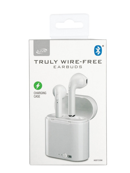 iLive White Wireless Earbuds