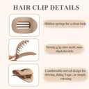 French Flat Hair Clips, Large Flat Hair Claw Clips For Women Thick/Thin Hair, Simple And Elegant, Comfortable And Versatile Hairpins (Style-D)