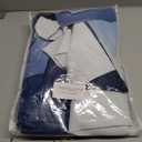 Yakamok 100% Blackout Curtains 63 inches Long, Room Darkening Blue and Greyish White Curtains Ombre for Bedroom,Gradient Rod Pocket Window Curtains for Living Room,2 Panels,52x63 inch