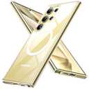 TORRAS Magnetic Shockproof for Samsung Galaxy S24 Ultra Case, 8N Mighty Magnetic, 12FT Military Grade Drop Tested, Compatible with MagSafe, Protective Slim Case for Samsung S24 Ultra Case, Clear