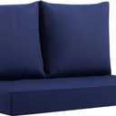 Outdoor Loveseat Cushions Waterproof, 46264 Inch, Fade Resistant Patio Loveseat Cushions for Outdoor Furniture, Outdoor Couch Cushions Set for Bench, Wicker Furniture, Swing, Navy Blue