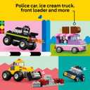 LEGO Classic Creative Vehicles, Colorful Construction Brick Building Kit with Ice Cream Truck, Police Car Toy, Model City Cars and More, Gift or Car Toy for Boys, Girls and Kids Ages 5 and Up, 11036