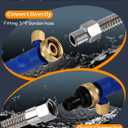 Upgraded Jet Nozzle for Garden Hose Power Washer Wand Hydro Jet High Pressure Washer Tools with 2 Different Nozzles and Hose Quick Connectors