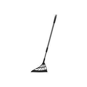 Original Broombi - All-Surface Silicone Broom, Squeegee, Pet Hair Remover - Smart Broom for Indoor Cleaning - Cleans Glass, Fine Dust, Hair, Liquids - for Smooth Floors, Rugs, Windows (Black)
