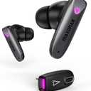 Maxonar Gaming Earbuds for PS5, Quest 3S/3/2, (Updated Chip) Wireless Gaming Earbuds 25ms Low Latency, Dual Connection, 2.4GHz & Bluetooth 5.3, Hi-Fi Sound Compatible with Steam Deck, Switch1 (Midnight Black)