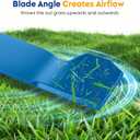 Aeagle 532137380 137380 50'' High Lift Mower Blades for Husqvarna Poulan Craftsman AYP GT200 GTH220 GTH2350 PP20H50J 50 inch Deck Lawn Tractor Replace 156468, 3 Pack (Blue)