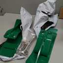 Tractor Bucket Protector(Upgraded Version), 2Pcs Ski Edge Protector, Turf Tamer Skid Protector with Grade8.8 Double Lock Nuts and Bolts, Heavy Duty Steel for Snow Removal Spreading Gravel,Green