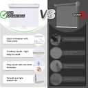 AOSKY Cordless Roller Shades Blackout Blinds for Windows Room Darkening Rolled Up Shades with Spring System, UV Protection Window Shades Door Blinds for Home and Office (29" W x 72" H,White)