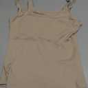 Women's Sleeveless Scoop Neck Fitted Tank Top Ribbed Knit Casual Basic Cami Shirts, M