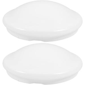 2 Pcs Flush Mount Ceiling Light Shade Covers 8.07In Round Mushroom Lampshade Replacement for Pendant Lights Bathroom Bedroom Fixtures