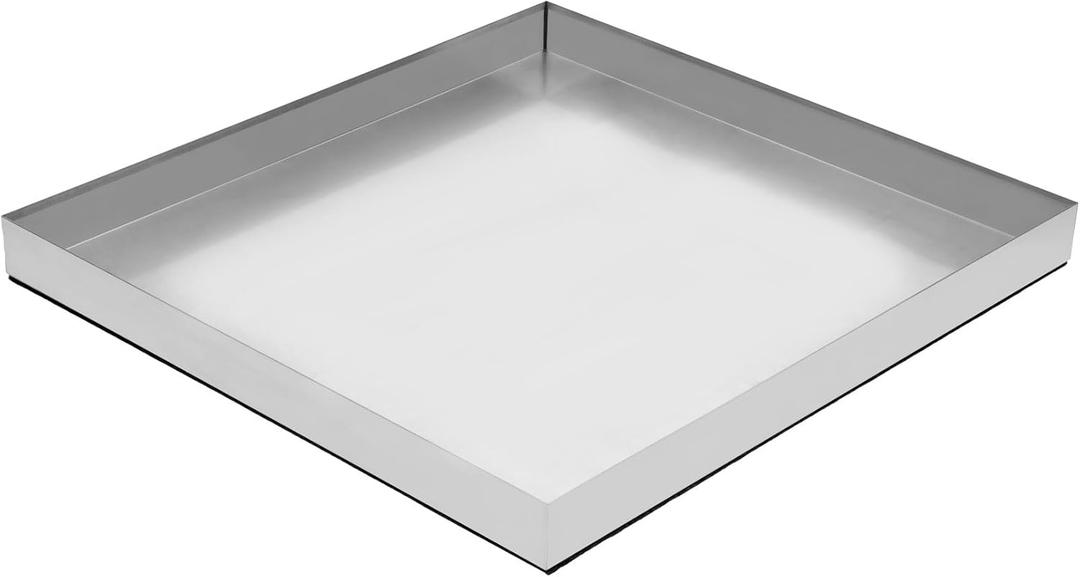 Upgraded 32" x 30"2.5" 304 Stainless Steel Washing Machine Drip Pan,Heavy Duty Washer Drip Tray with Anti-slip Bottom Pad-Free with this Multi-Purpose Washer Drip Pan