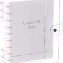 Discagenda Clarity Transparent See Through Clear PVC Planner Personal Organizer Binder Cover (Discbound - Rosegold, Compatible with Classic HP)