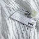 Maetoow Chenille Chunky Knit Blanket Throw 5060 Inch, Handmade Warm & Cozy Blanket Couch, Bed, Home Decor, Soft Breathable Fleece Banket, Christmas Thick and Giant Yarn Throws, White