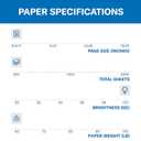 Hammermill, 122549, Premium Color Copy Cover, 100 Bright, 60lb, 8.5 x 11, 250/Pack, Sold As 1 Pack