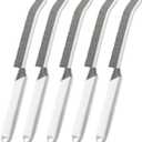 Crevice Cleaning Brush Bathroom Tile Groove Gap Cleaning Brush Premium Crevice Cleaning Tool Aluminum Support with 15 Angled Head-Grout Thin Brush,Kitchen & Bathroom Tool (5PCS)